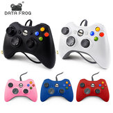 DATA FROG Ergonomics USB Wired Gamepad for Windows 7/8/10 Game Controller with Adjustable VibrationFeedback
