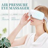 Bakeey Massageador Ocular Multifuncional Recarregável USB Sem Fio Bluetooth Dispositivo de Cuidado dos Olhos com Bolsas de Ar