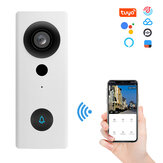 Tuya Smart 1080PフルHDワイヤレスビデオドアベルカメラ 2ウェイオーディオ Alexa Google Home DC12V対応