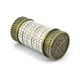 Cadeado Retro Da Vinci Code Cryptex de 5 dígitos Presente Romântico para o Dia dos Namorados Decorações Câmara de Fuga