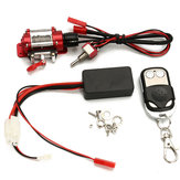 Steel Wired Crawler Winch Control System+Wireless Remote Receiver RC Car Parts SCX10 D90