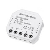 MoesHouse WIFI Smart Light Switch Diy Breaker Module Smart Life/Tuya APP Remote Control Works With Alexa Google Home 1/2 Way