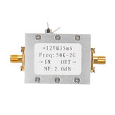 Módulo amplificador LNA RF de 10K-2GHZ 31DB 0,5G de alto ganho de amplificação de RF de faixa larga com carcaça