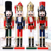 Decoração de Natal Soldado Quebra-nozes de 60cm para cozinha de Natal, boneco de madeira