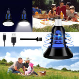 ARILUX® USB 8W Deux Modes Blanc + UV Violet LED Moustique Insectes Piège Tueur Nuit Ampoule DC5V