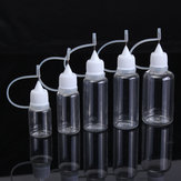 5-30ml PET Empty Plastic Squeezable Liquid Dropper Bottles Needle Tip Convenient 