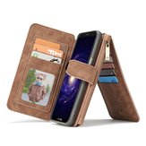 CaseMe ретро кожа PU магнитный съемный молнии карманный чехол для Samsung Galaxy S8