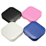 4 colores portátil lindo viaje contacto Lente Caso Kit de cuidado de los ojos soporte espejo Caja 