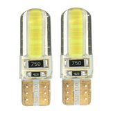 T10 W5W COB LED Bil Side Wedge Marker Lights Canbus Fejl Gratis Licens Bulb Soft Gel 2W hvid 2Pcs 