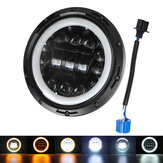 7 Inch Motorcycle Car Projector LED Headlight Halo DRL Hi-Lo Beam Round Lamp Sealed