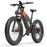 [EU Direct] LANKELEISI RV800PLUS 48V 20AH 750W BAFANG Motorlu Elektrikli Bisiklet 26*4 İnç Yağlı Lastik 150km Menzil Maksimum Yük 200kg