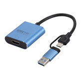 Type-C to HDMI Konverter USB-C to HDMI Kiterjesztési átalakító kábel külső grafikus kártyához Mobiltelefon Számítógép