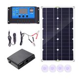 10/20/30/40/50/60/70/80/90 / 100A 200W Kit de painel solar 12V Bateria Controlador de carregador para barco de caravana