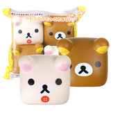 Хлеб Squishy 4PCS Bear Тофу Jumbo 6CM Симпатичные Медленно растущий отскок Игрушки Коллекция подарков с упаковкой