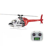 Helicóptero RC FLY WING Bell 206 V3 470 CLASS con controlador de vuelo H1, GPS PNP / RTF