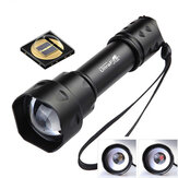Lanterna UltraFire T20 10W IR Flashlight 850nm 940nm zoomable, LED infravermelho de visão noturna tática, lâmpada de preenchimento para caça