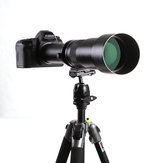 Lightdow 650-1300mm F8.0-F16 Super téléobjectif zoom manuel pour Nikon pour Canon pour Sony pour caméra Pantex