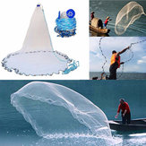 Outdoor Hand Throw Fishing Net Casting Easy Fishing Bait Catch Netting Cast Mesh