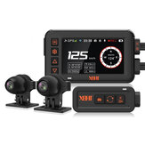 XBHT XB701S 3 дюймов мотоцикл Видеорегистратор Двойной Объектив Передний и задний 1080P 30FPS Dash Cam WiFi GPS Видеорегистратор с функцией ночного видения 