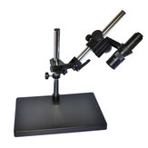 HAYEAR Dual-arm Heavy Duty Boom Stereo Metal Table Stand 50mm Ring Holder Universal Large Table Stand For Industrial  Microscope
