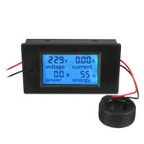 AC 80-260V 100A Digitaler Stromspannungs-Amperemeter LCD Leistungsmesser, Gleichspannungs-Volt-Ampere-Testinstrument, Energiemonitor Ampere-Voltmeter