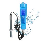 Высокоточный pH-метр ATC 2-в-1 pH и температурный метр Кислотомер pH для измерения уровня pH кожи Портативный ручной тестер pH для аквариума и рыбного бассейна pH-метр с жидкокристаллическим дисплеем 1,2 дюйма с голубой подсветкой