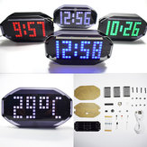 Geekcreit® DIY Espejo Negro Matriz LED Kit de Reloj de Alarma de Escritorio