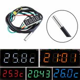 0,36 Zoll Anzeige von Zeit + Temperatur + Spannung DC7-30V Voltmeter Elektronische Uhr Digitale Röhrenuhr