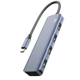 4-в-1 USB-хаб Тип-C док-станция с 4 USB3.2 100 Гбит/с разветвителем адаптера для ПК компьютера ноутбука
