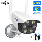 Hiseeu 4MP WIFI IP камера На открытом воздухе ONVIF Wireless Водонепроницаемы камера App Alarm Color Night Vision TF Card