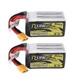 2 darab TATTU R-LINE 3.0 verziójú 22,2V 1300mAh 120C 6S1P Lipo akkumulátor XT60 csatlakozóval az iFlight Nazgul5 227mm 4S 5 hüvelykes FPV verseny drónhoz