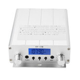 Transmissor de rádio FM estéreo PLL ST-15B 1.5W/15W com estação de rádio FM de 87MHz-108MHz