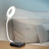 USB intelligens hangvezérlő éjszakai lámpa 3 szín hőmérséklet hangvezérelt mini hordozható környezeti fény