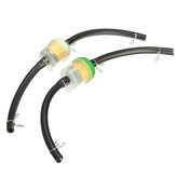 Filtro carburante a gas da 6mm per tubo flessibile con 4 clips per motociclette e biciclette da cross
