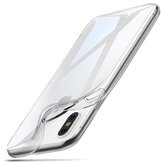 Capa protetora Bakeey para iPhone XS Max. Capa traseira suave e transparente de TPU