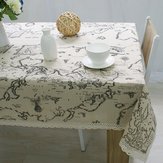 世界地図のテーブルクロス高品質のレースのテーブルクロス装飾的なエレガントなテーブルクロスリネンテーブルカバー