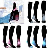 Compresión de elasticidad Uniex calcetines Actividades de viaje transpirables aptas para enfermeras Vuelo de espinillas 