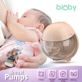 Pompe à lait électrique portable Bioby avec bluetooth, mains libres, sans BPA, confortable et accessoires bébé, contrôle de l'application