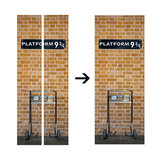 3D fai-da-te Harry Potter Platform 9 3/4 porta adesivo da parete Wrap Murale Decole autoadesivo Room Decor