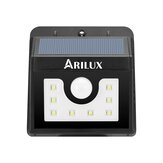 ARILUX® PL-SL 01 Super Brillante 8 LED Solar PIR Motion Sensor Light Impermeable al aire libre Seguridad Lámpara