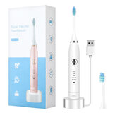 Elektrische Tandenborstel Waterdicht Oplaadbaar via USB Tandenborstels 5 Modi Verstelbare Tandenborstel voor het Witten van Tanden