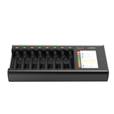 ISDT N8 18W 1.5A 8 Slots LCD AA/AAA Battery Quick Charger for LiIon LiHv Life NiMh Nicd Nizn
