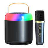 Y2 10W Bluetooth 5.3 Tragbarer Lautsprecher mit Mikrofon KTV Lautsprecher Stereo SP Chip RGB Licht 1800mAh Drahtloser Außenlautsprecher