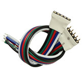 RGBW SMD5050 LED Esnek Şerit Işığı için 5 Pinli Erkek ve Dişi Konnektör Kablosu