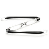 メンズ・ユニセックス360度回転折りたたみ式読書メガネ 軽量折りたたみプレスバイオピックメガネ
