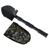 4 in 1 Multifunctional Camping Folding Shovel Carbon Steel Garden Hiking Outdoor Activity Tool
