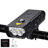 10000mAh Bike Light USB Rechargeable 5000 Lumens Bike Headlight LED Super Bright Flashlight Front Lights and Back Rear light