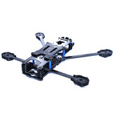 AuroraRC ALEX-4 4 polegadas 193 mm Kit de estrutura de fibra de carbono LR Suporte para longo alcance Buraco de montagem FC de 16x16 / 20×20 / 25.5x25.5 mm para drone de corrida RC FPV