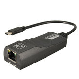 LEORY USB 3.1 Type C Reversível (USB-C) para RJ45 Adaptador de Rede LAN Gigabit Ethernet 100 / 1000Mbps