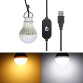 5W USB-LED-Lampe mit Touch-Sensorschalter für Outdoor-Camping, Wandern, Notfälle 5V